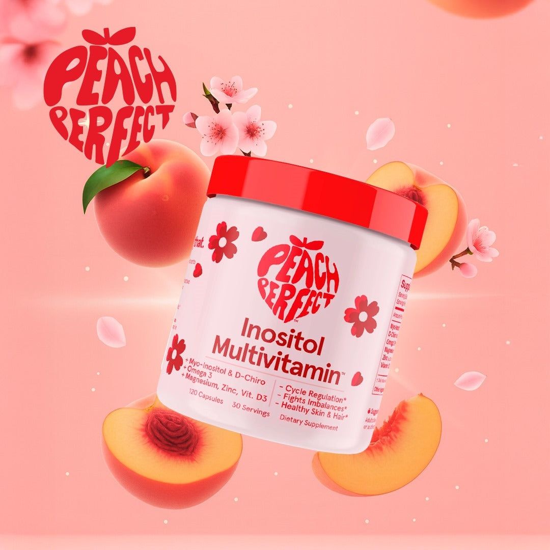 Peach Perfect Cápsulas multivitamínicas de inositol – Mezcla de mio-inositol y D-Chiro
