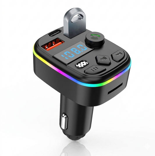 Reproductor MP3 inalambrico multifuncional para coche
