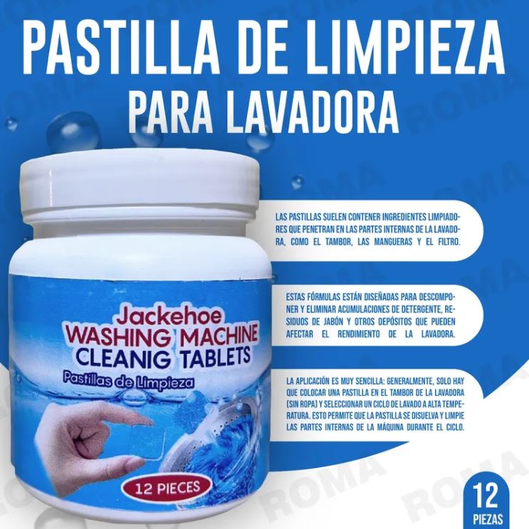 WashClean Pro™:🌀✨ Mantén tu Lavadora Siempre Impecable y sin Olores