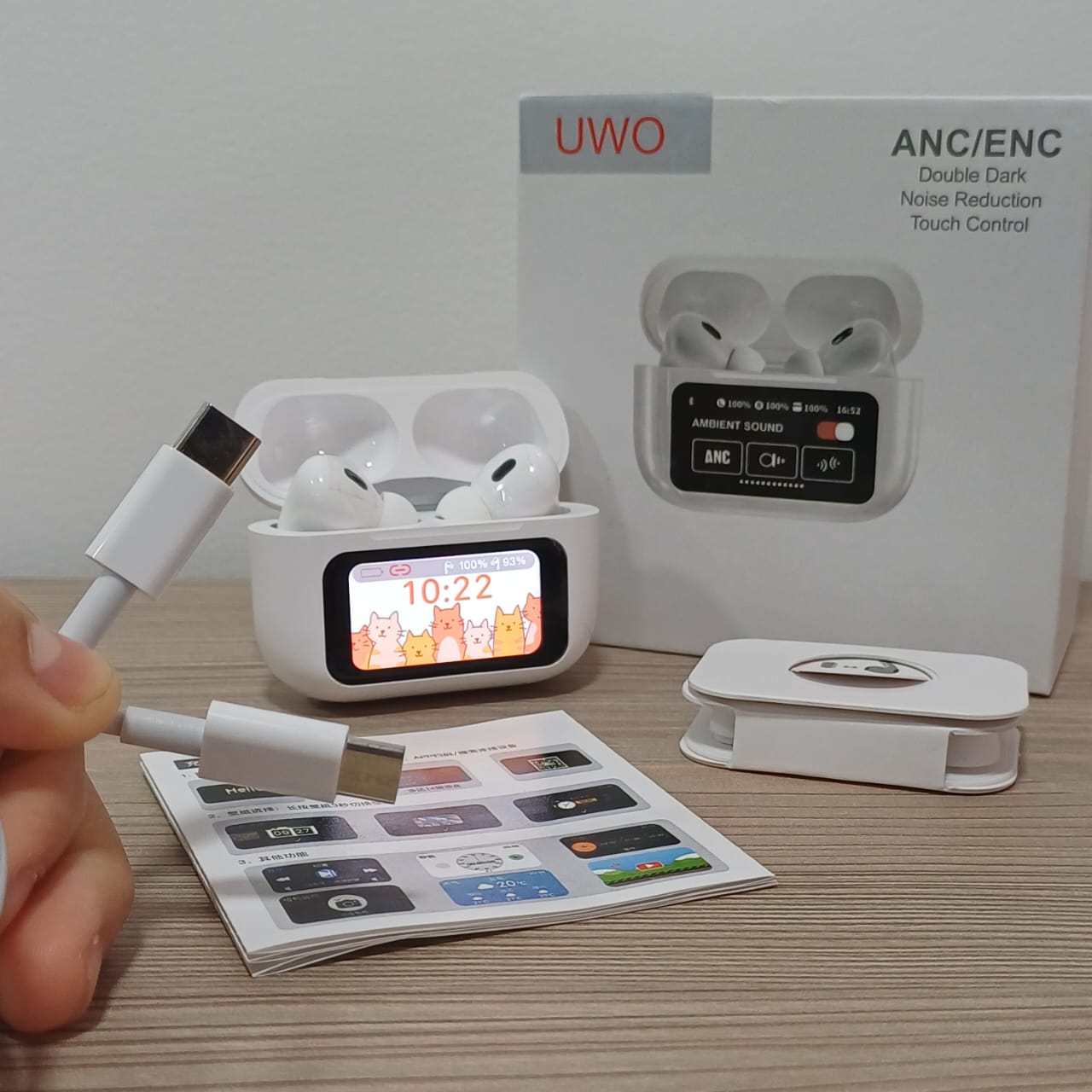 SmartPods LED™:¡Auriculares con Pantalla LED ÚNICA en su clase!