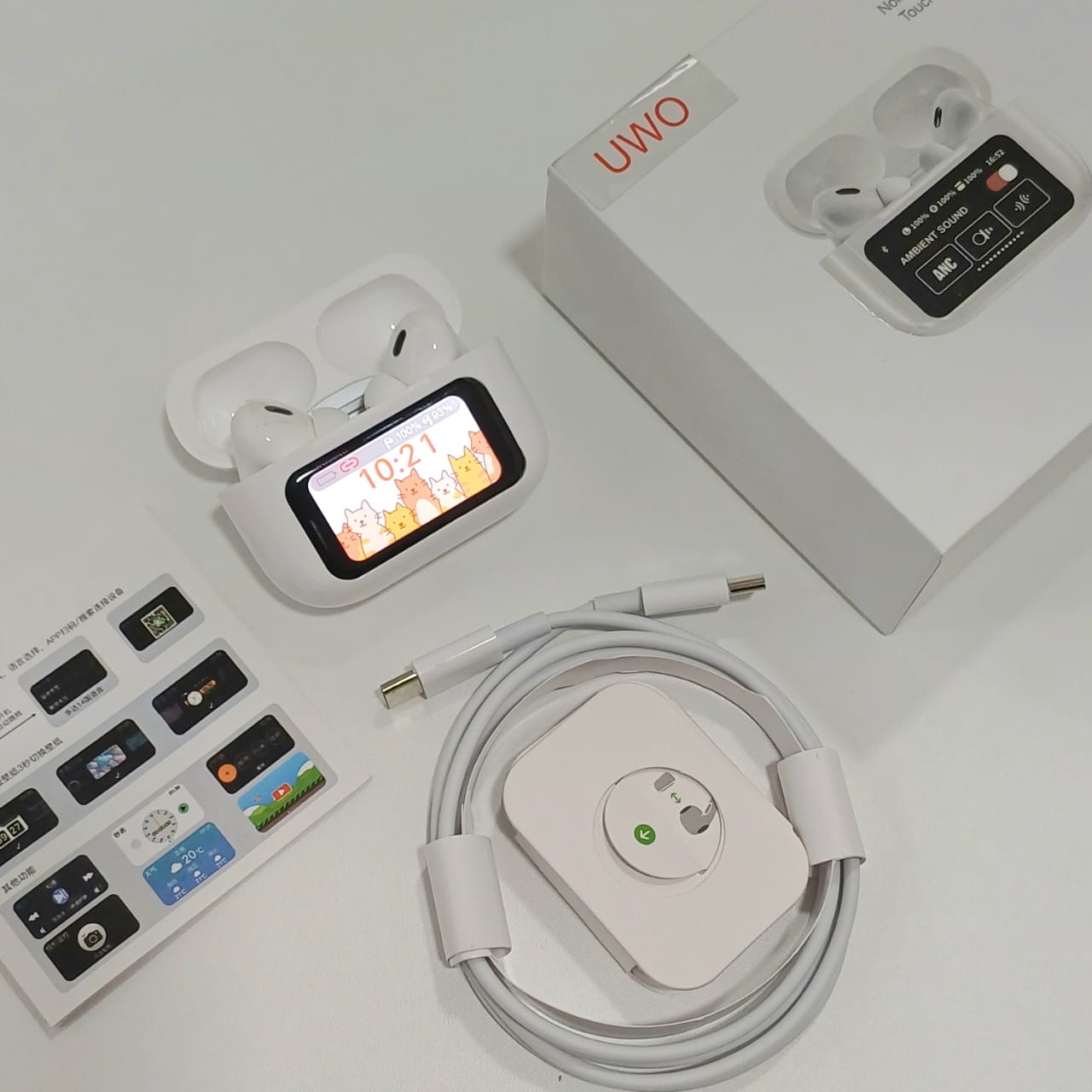 SmartPods LED™:¡Auriculares con Pantalla LED ÚNICA en su clase!