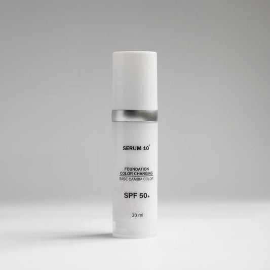 Serum 10 Foundation Color: protector solar que simula una base