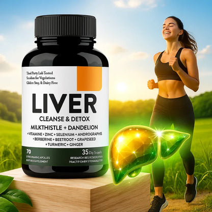 LiverShield PRO: Desintoxicación natural para sentirte mas liviano cada día (70 Cápsulas )