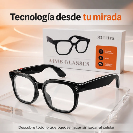 Gafas Inteligentes con Cámara y Traducción IA — Captura y comunícate con libertad