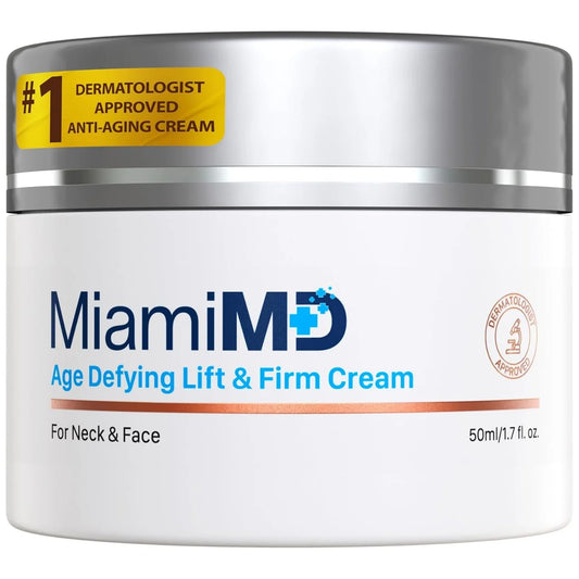 Crema MiamiMD: Arrugas en el rostro y en el cuello