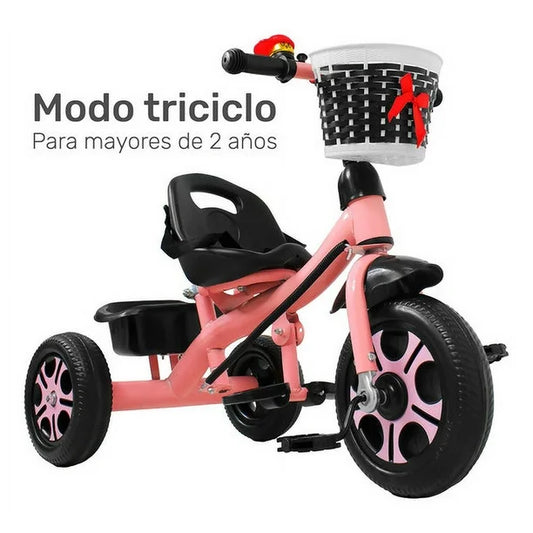 Triciclo Evolutivo 3 Ruedas – Diversión Segura para Niños +2 Años ⭐