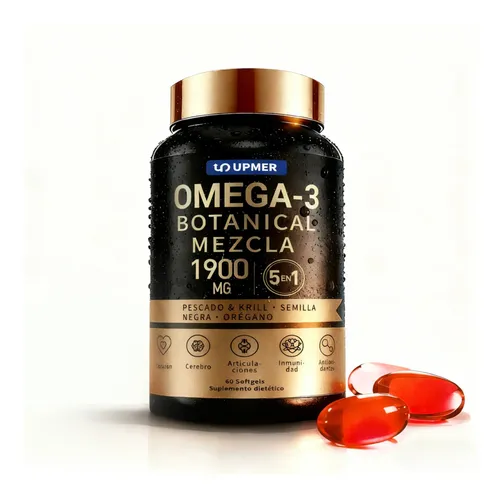 Omega-3 Botanical Mezcla Aumenta la energía y vitalidad para hombres.