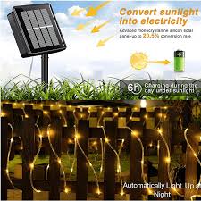 Luces Navideñas con panel solar