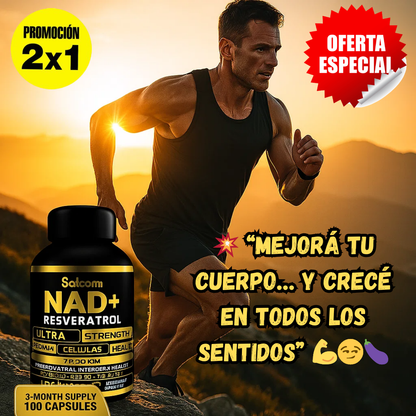 NAD+ RESVERATROL:🔋 Rejuvenece Tus Células, Recupera Tu Energía✨💊